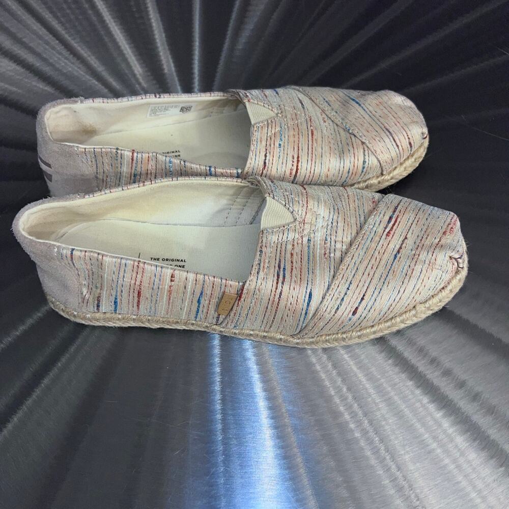 TOMS Espadrilles Birch Metallic Women’s Shoes - Size: 8 - Good condition! - Picture 2 of 7